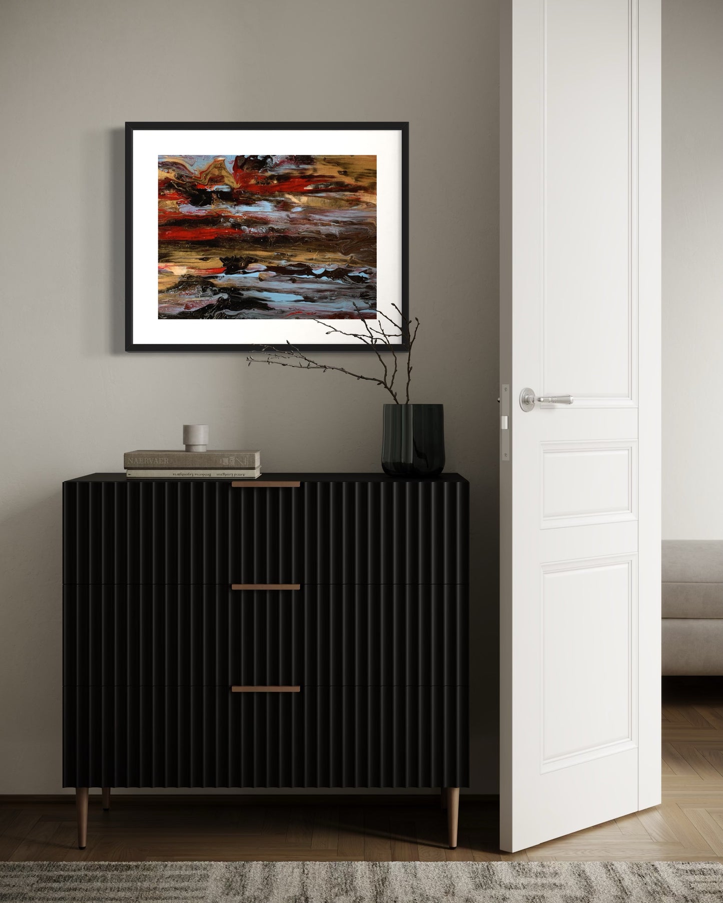 Storm | 16 x 20 in. | Acrylic on canvas. | Original Panting By Alexander Franco.