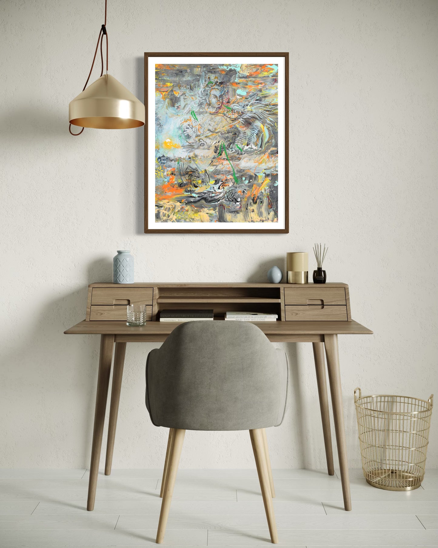 Perfect Match | 30 x 24 in. | Acrylic on canvas. | Original Panting By Alexander Franco.