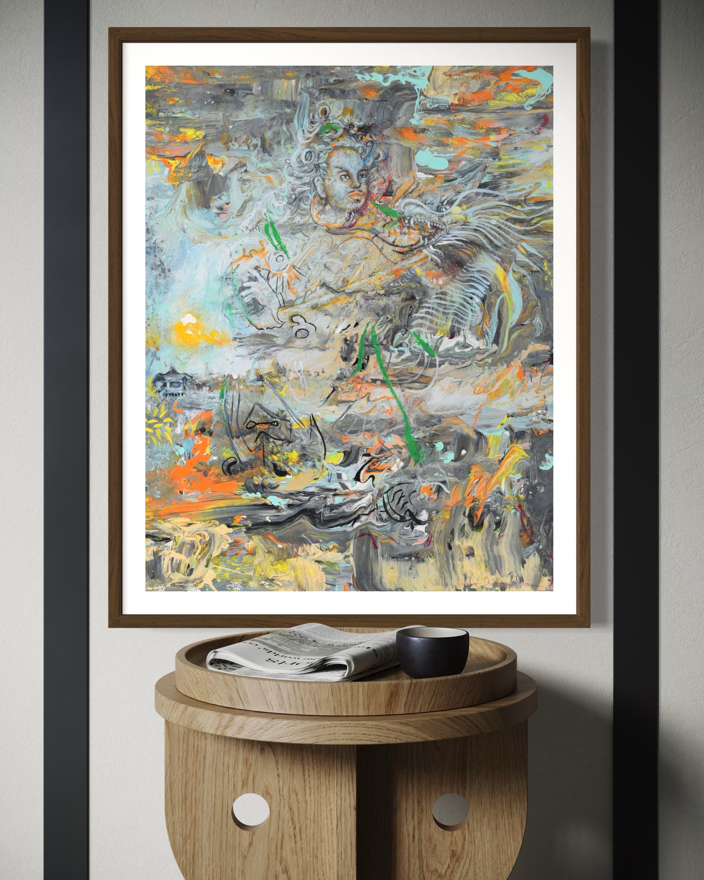 Perfect Match | 30 x 24 in. | Acrylic on canvas. | Original Panting By Alexander Franco.