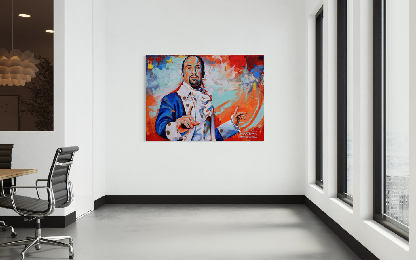 History in Motion | 48 x 60 in. | Acrylic on canvas. | Original Panting By Alexander Franco.