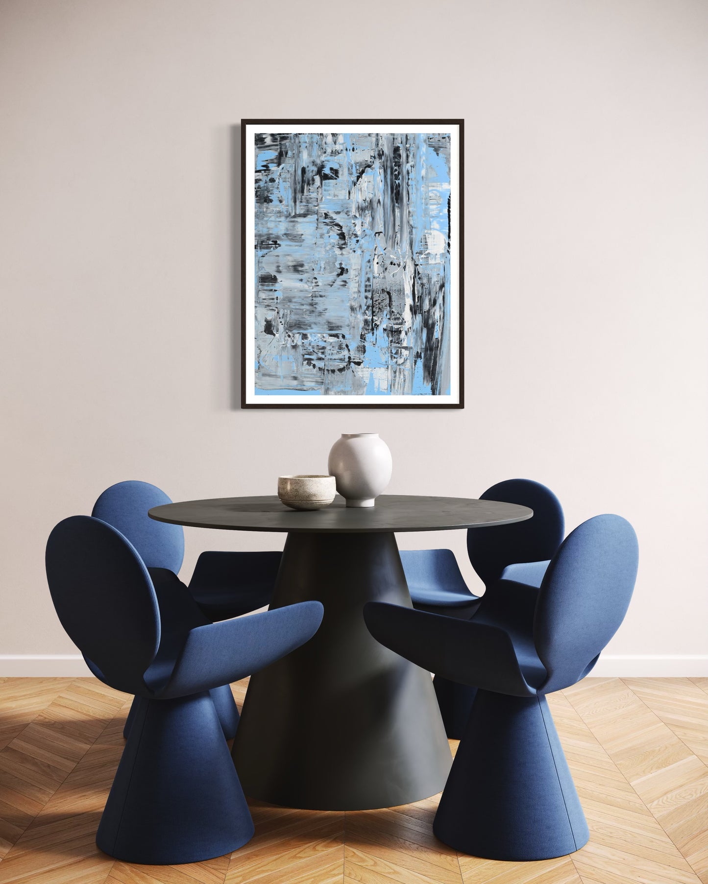 Echoes Beneath the Ice | 48 x 36 in. | Acrylic on canvas. | Original Panting By Alexander Franco.