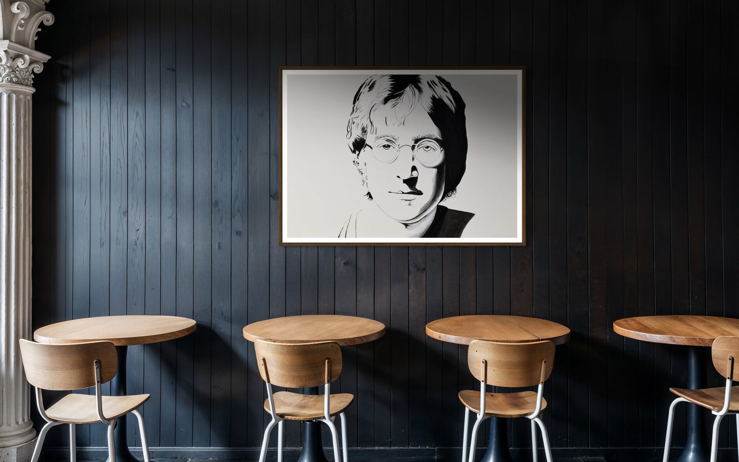 Imagine in Black & White| 36 x 48 in. | Acrylic on canvas. | Original Panting By Alexander Franco.