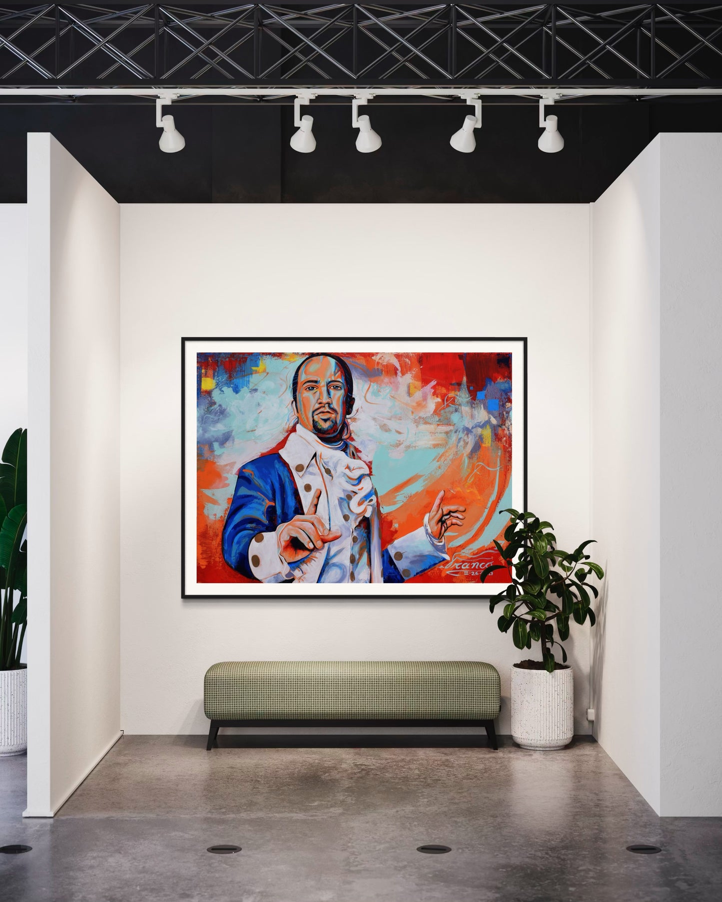 History in Motion | 48 x 60 in. | Acrylic on canvas. | Original Panting By Alexander Franco.