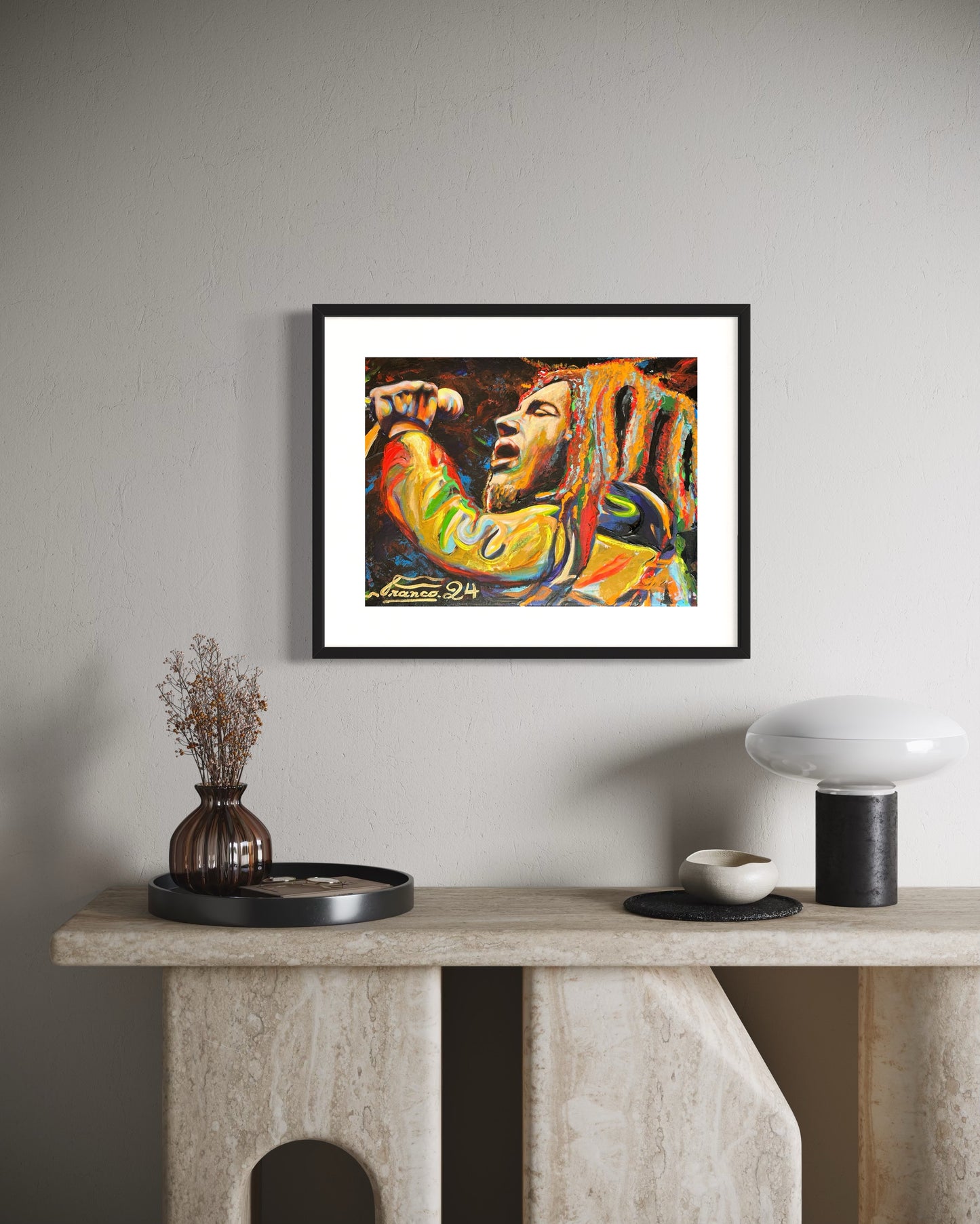 Roots of Freedom | 15 x 20 in. | Acrylic on canvas. | Original Paintin by Alexander Franco.