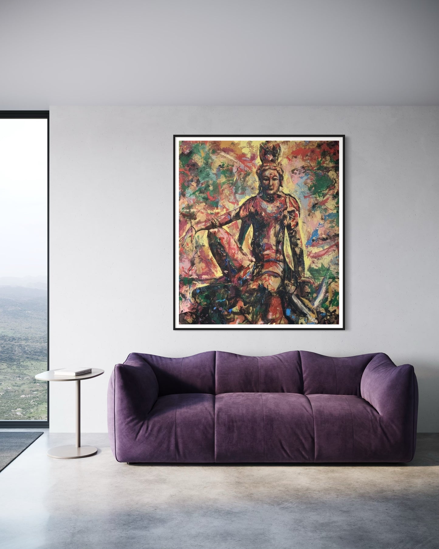 Awakening in Color | 66 x 48 in. | Acrylic on canvas. | Original Panting By Alexander Franco.