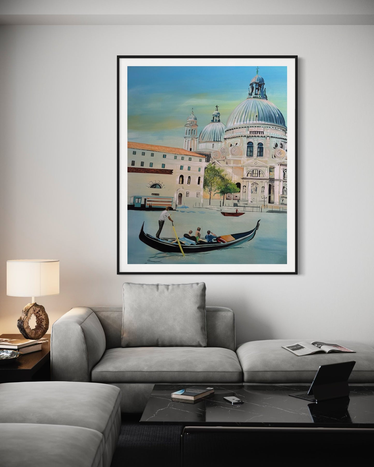 Venetian Reverie | 60 x 48 in. | Acrylic on canvas. | Original Panting By Alexander Franco.