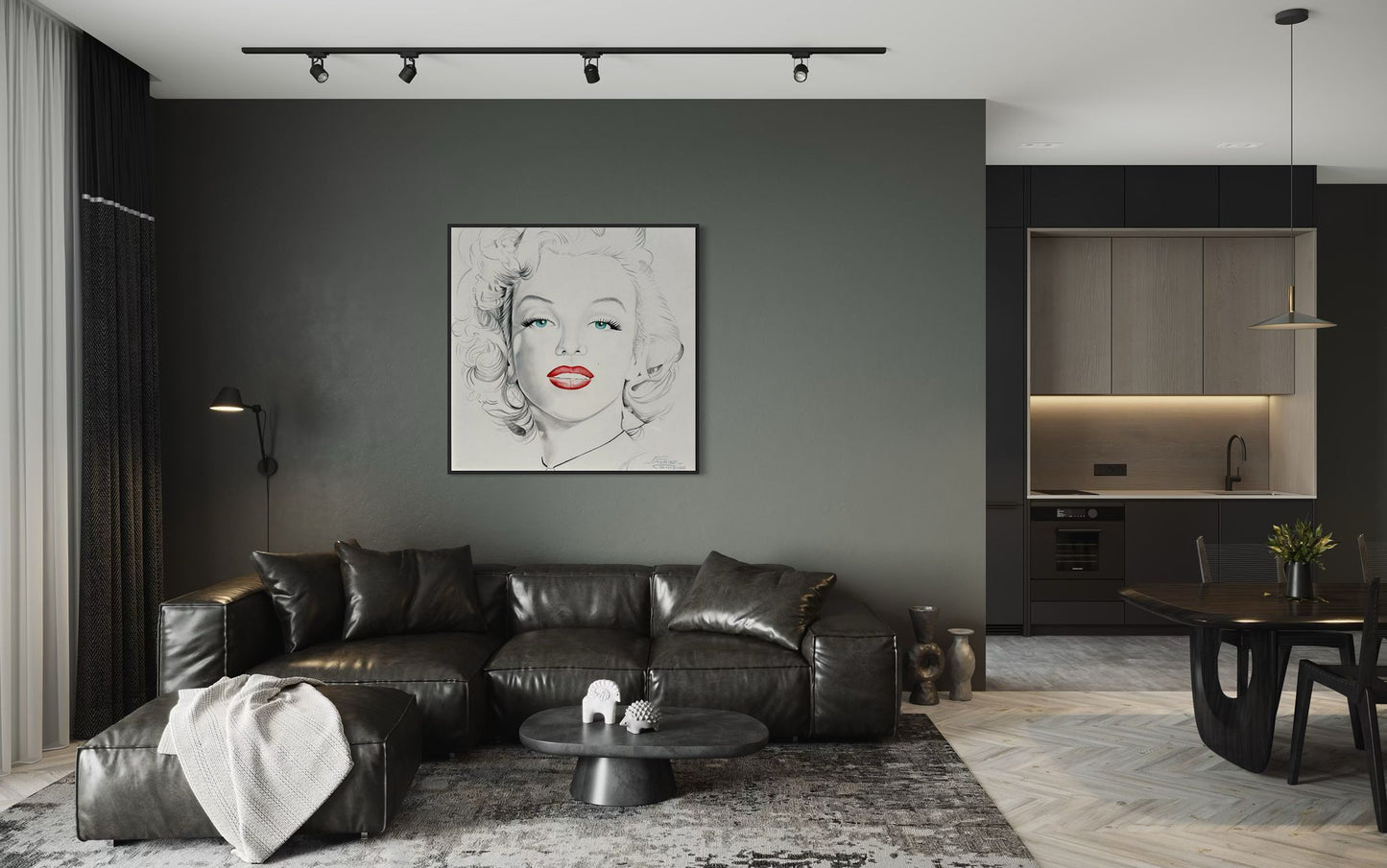 Iconic Silence | 36 x 36 in. | Acrylic on canvas. | Original Panting By Alexander Franco