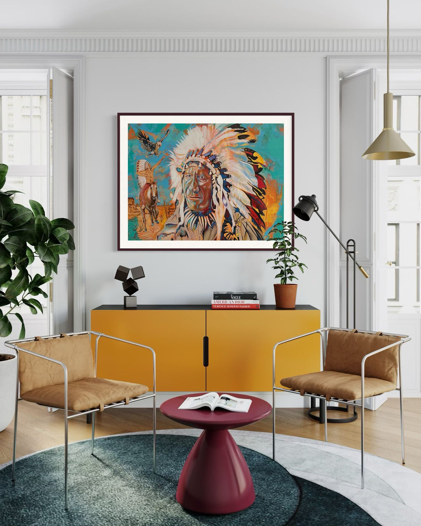 Keeper of the Spirit | 36 x 48 in. | Acrylic on canvas. | Original Panting By Alexander Franco.