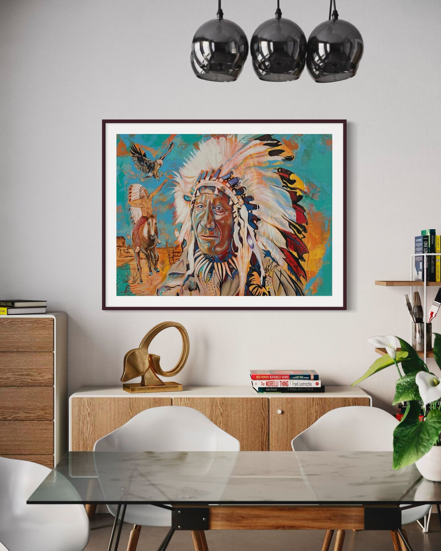 Keeper of the Spirit | 36 x 48 in. | Acrylic on canvas. | Original Panting By Alexander Franco.