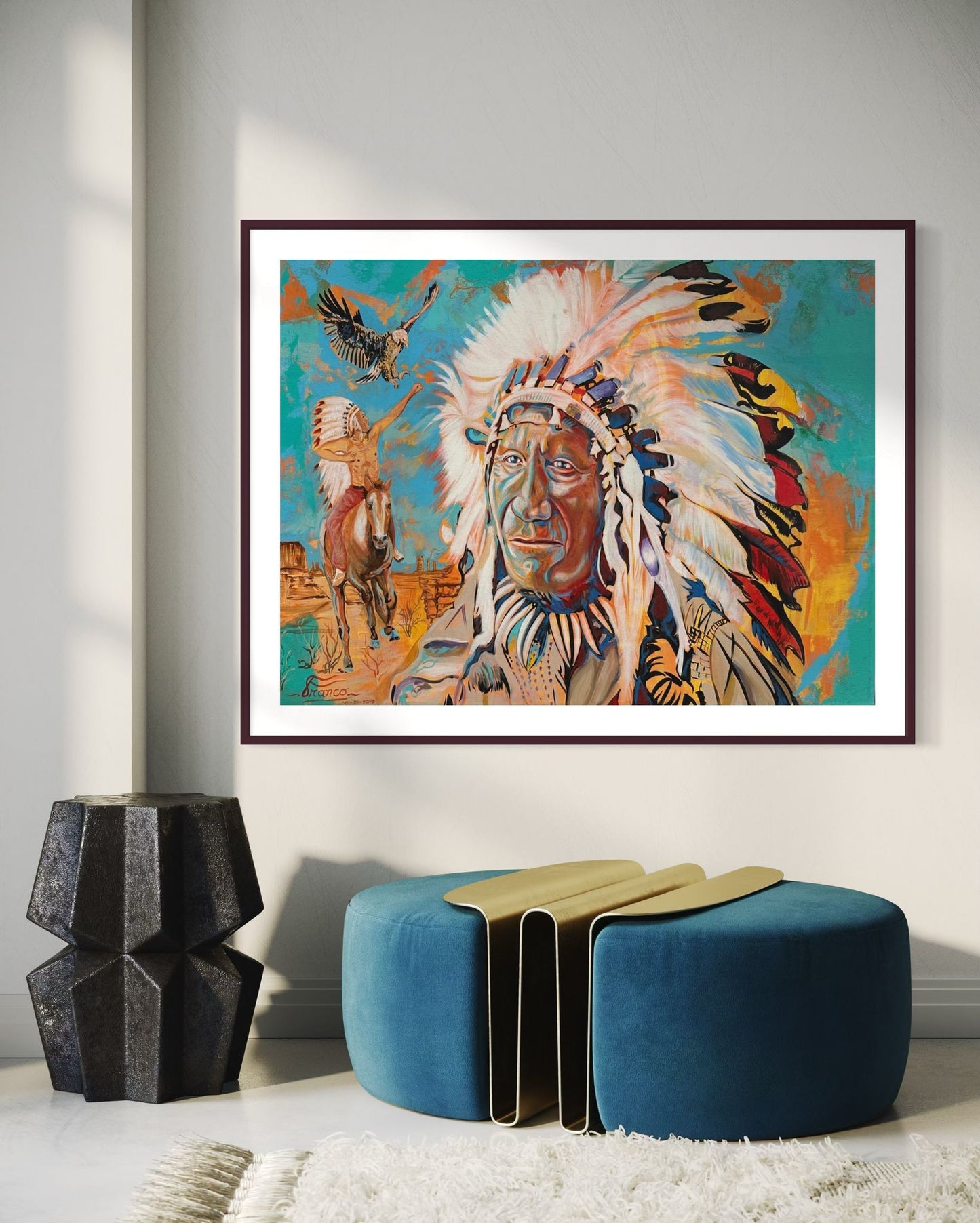 Keeper of the Spirit | 36 x 48 in. | Acrylic on canvas. | Original Panting By Alexander Franco.