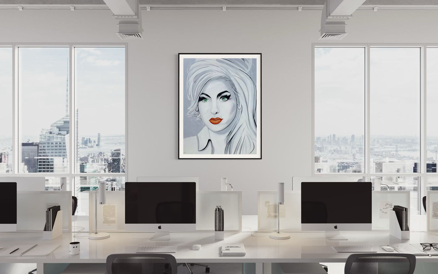 Back to Black and Gold, Amy Winehouse I 60 x 48 in. | Acrylic on Canvas | Original Panting By Alexander Franco