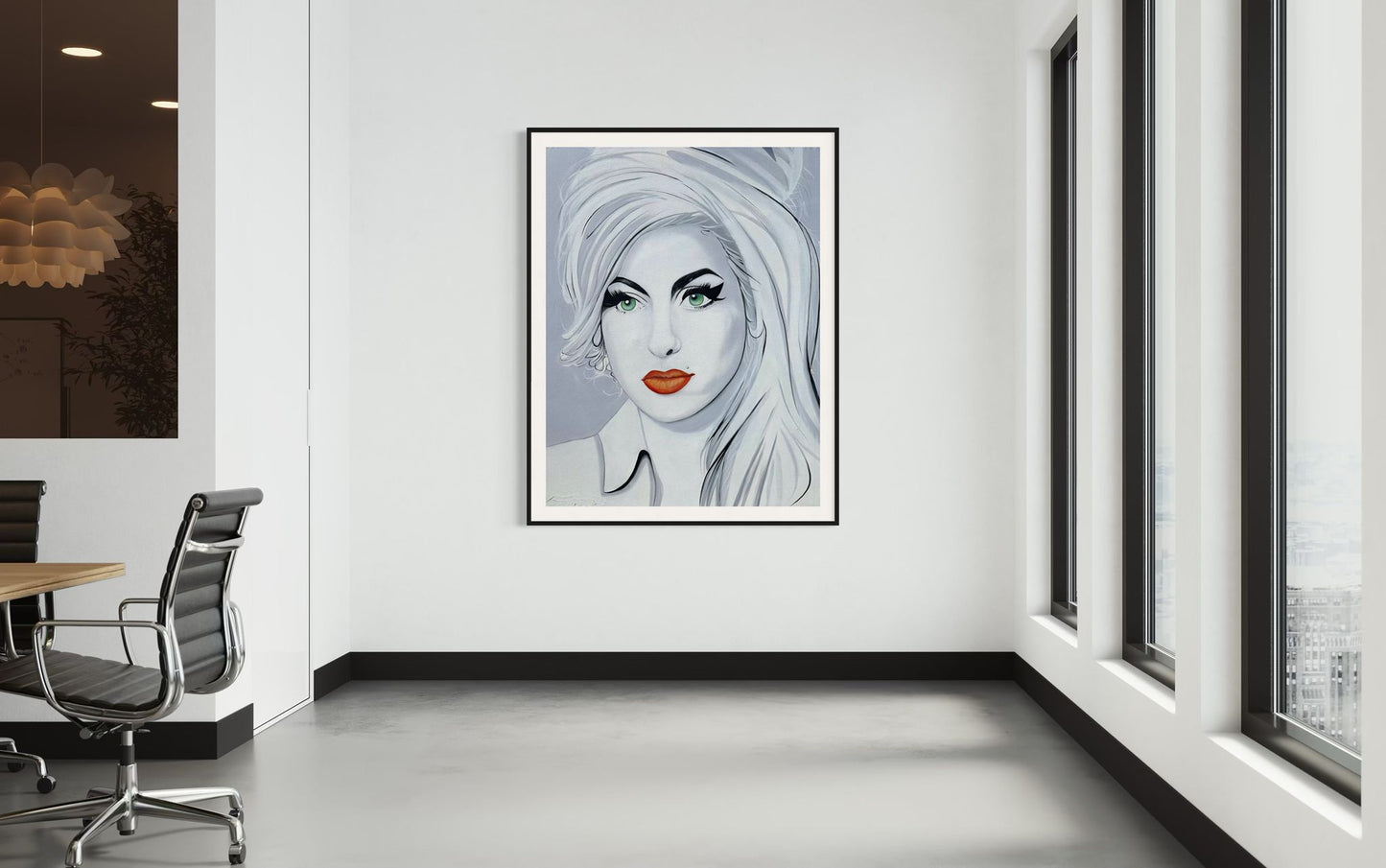 Back to Black and Gold, Amy Winehouse I 60 x 48 in. | Acrylic on Canvas | Original Panting By Alexander Franco