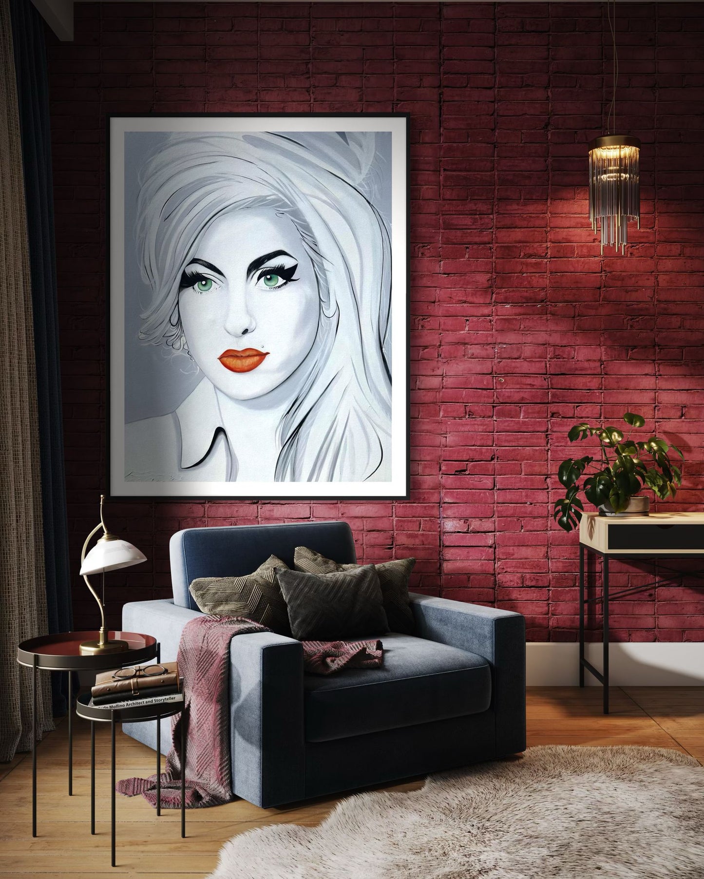 Back to Black and Gold, Amy Winehouse I 60 x 48 in. | Acrylic on Canvas | Original Panting By Alexander Franco
