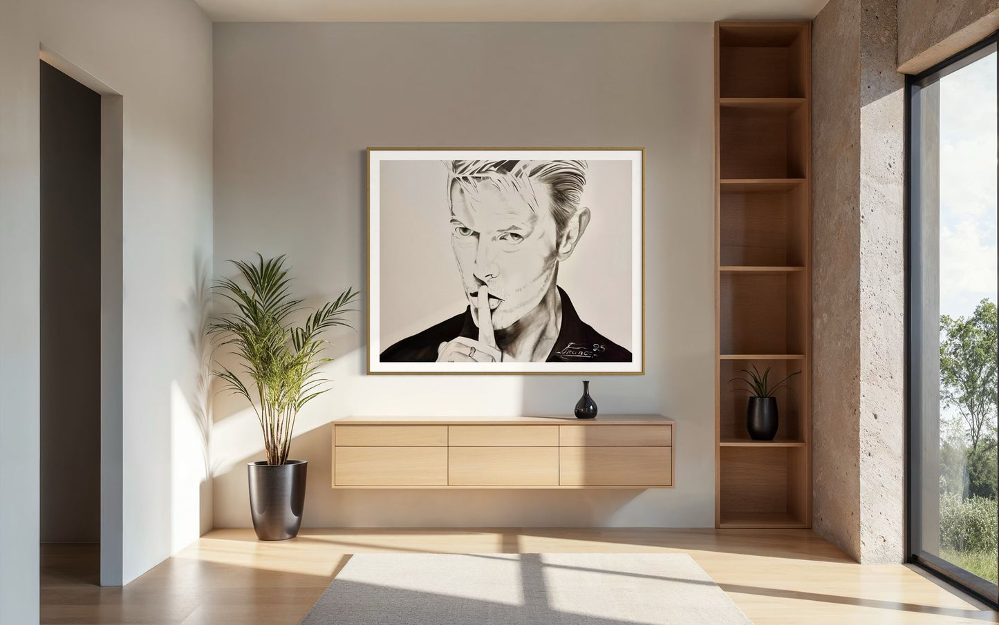 Bowie’s Whisper | 48 x 60 in. | Acrylic on canvas By Alexander Franco.