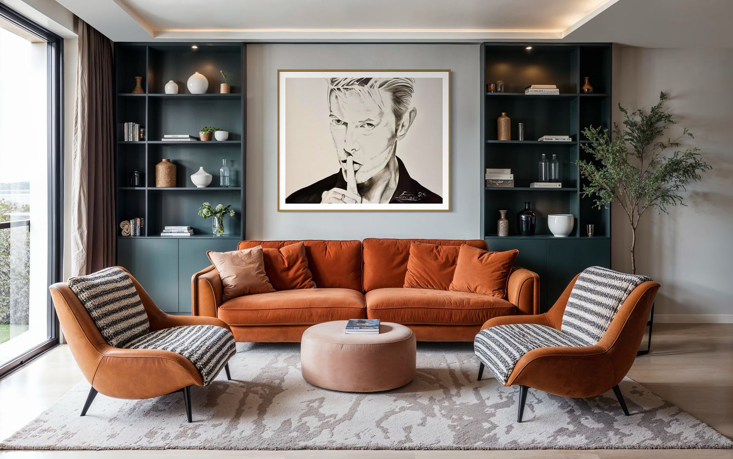 Bowie’s Whisper | 48 x 60 in. | Acrylic on canvas By Alexander Franco.