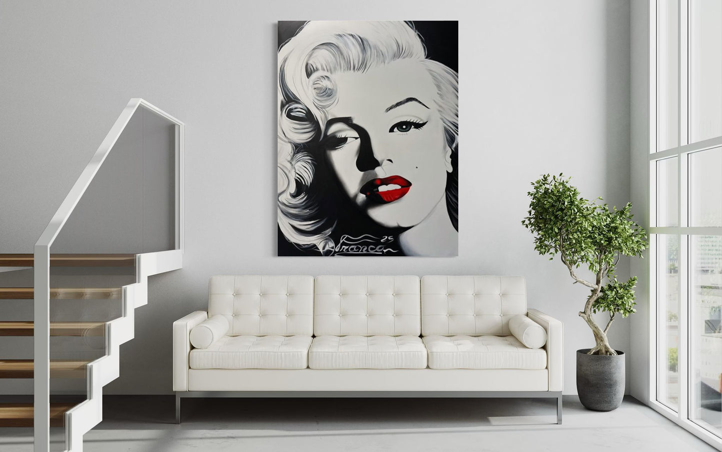 Timeless Allure | 60 x 48 in. | Acrylic on canvas. | Original Paintin by Alexander Franco.