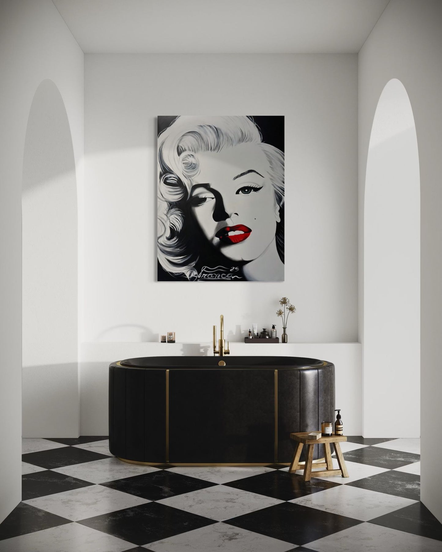 Timeless Allure | 60 x 48 in. | Acrylic on canvas. | Original Paintin by Alexander Franco.