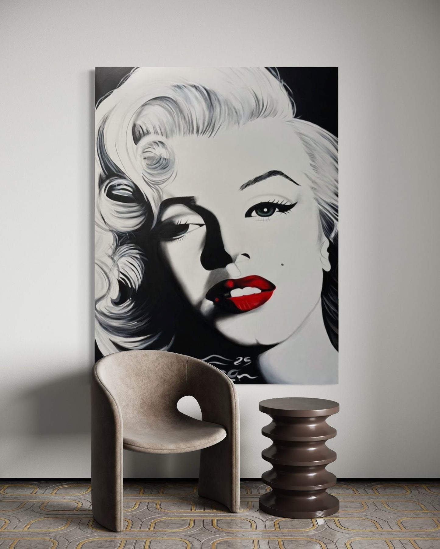 Timeless Allure | 60 x 48 in. | Acrylic on canvas. | Original Paintin by Alexander Franco.