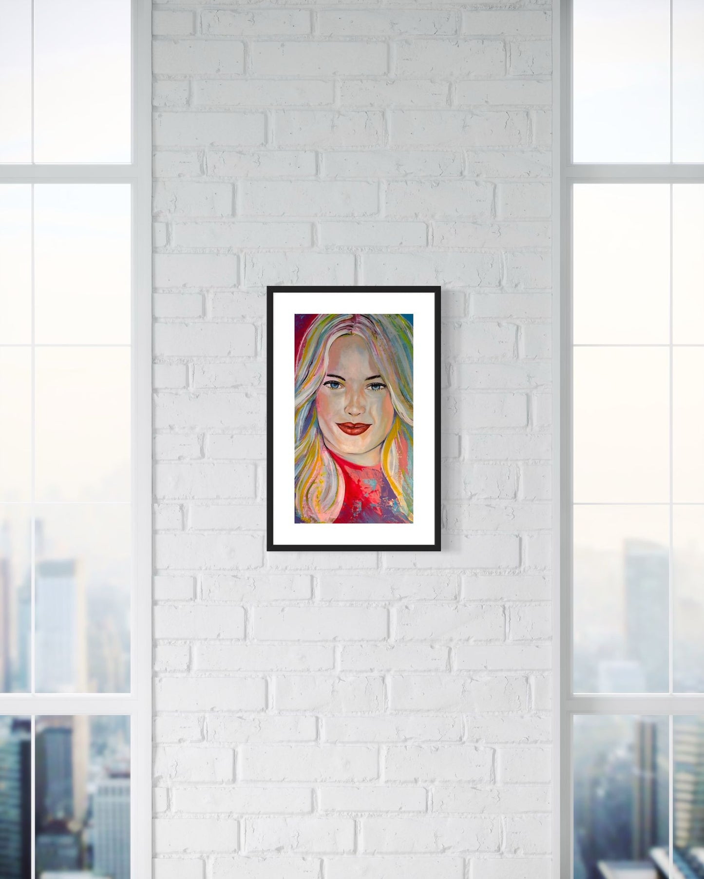 Vivid Muse | 20 x 16 in. | Acrylic on canvas. | Original Panting By Alexander Franco.