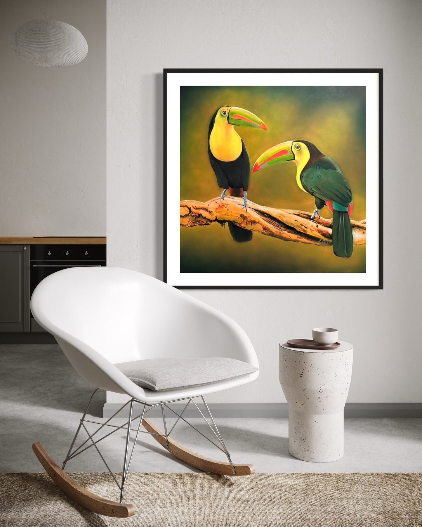 Whispers in the Canopy | 36 x 36 in. | Acrylic on canvas. | Original Panting By Alexander Franco.