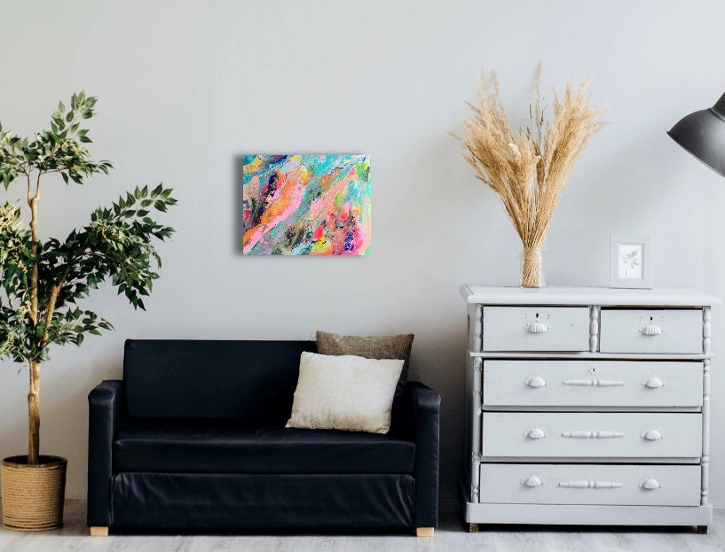 Electric Pulse | 20 x 16 in. | Acrylic on canvas. | Original Panting By Alexander Franco.