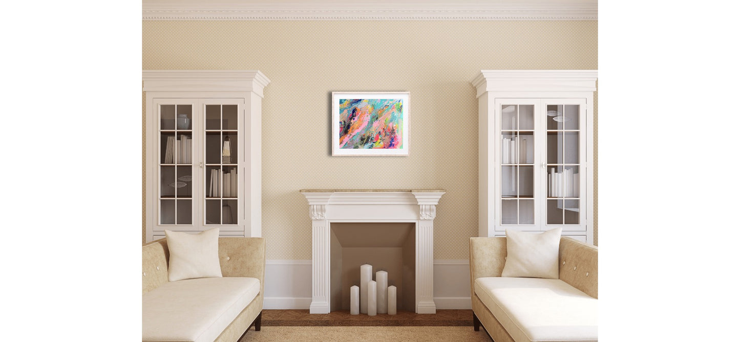 Electric Pulse | 20 x 16 in. | Acrylic on canvas. | Original Panting By Alexander Franco.