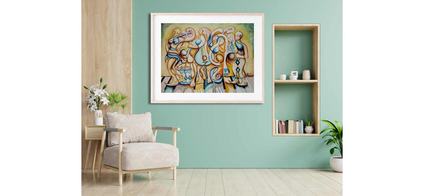 Melody in the Desert | 48 x 64 in. | Acrylic on canvas. | Original Panting By Alexander Franco.