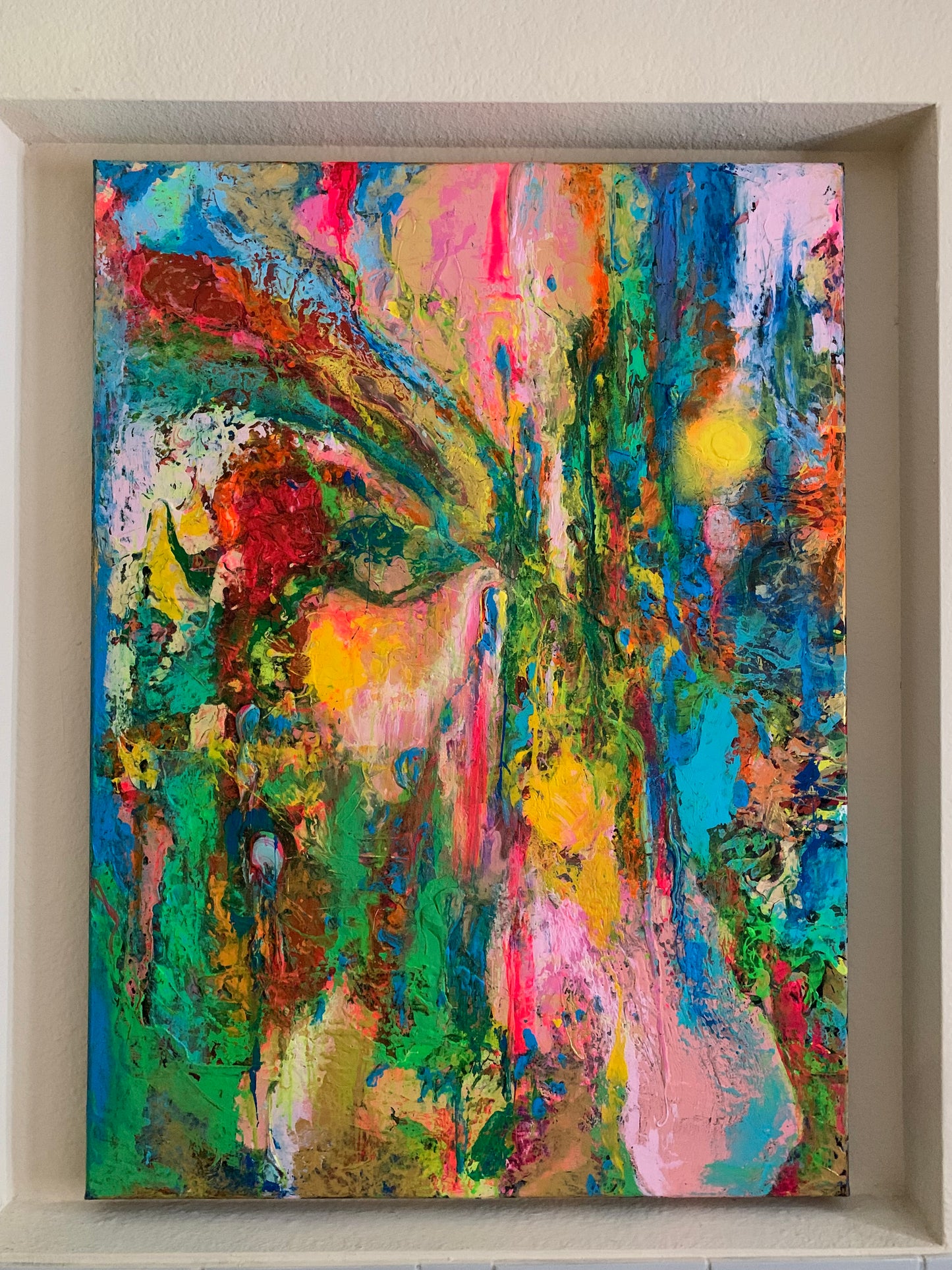 Where Rivers Dream in Color | 30 x40 in. | Acrylic on canvas. | Original Panting By Alexander Franco.