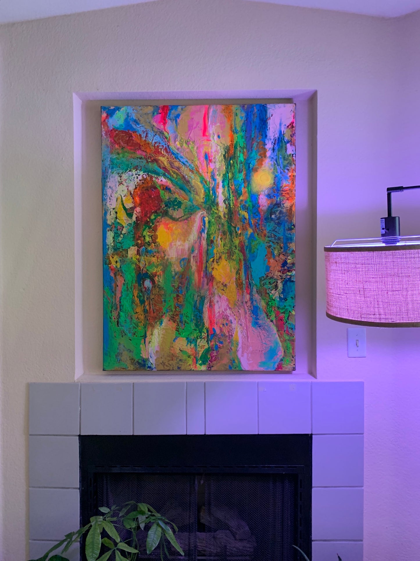 Where Rivers Dream in Color | 30 x40 in. | Acrylic on canvas. | Original Panting By Alexander Franco.