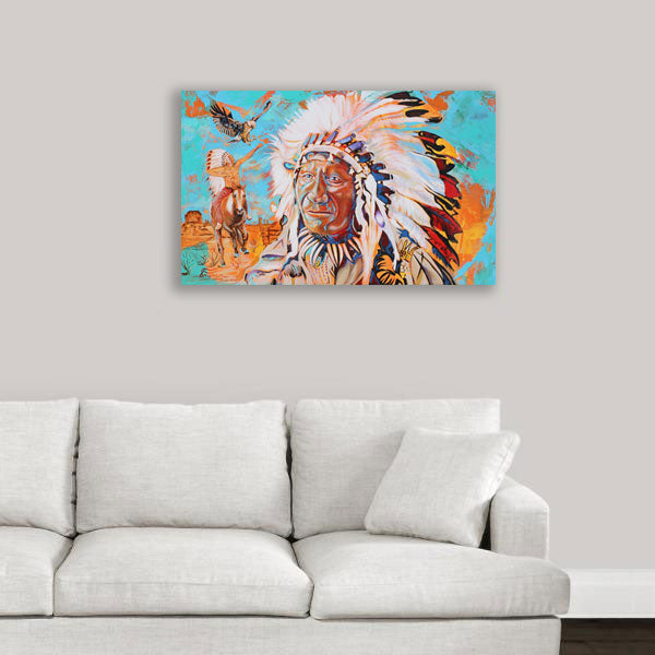 Keeper of the Spirit | 36 x 48 in. | Acrylic on canvas. | Original Panting By Alexander Franco.