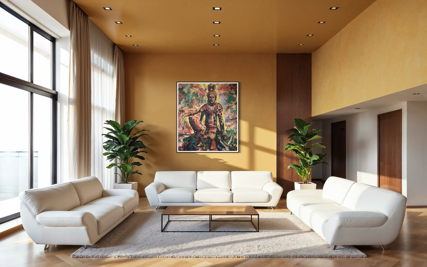 Awakening in Color | 66 x 48 in. | Acrylic on canvas.  | Original Panting By Alexander Franco.