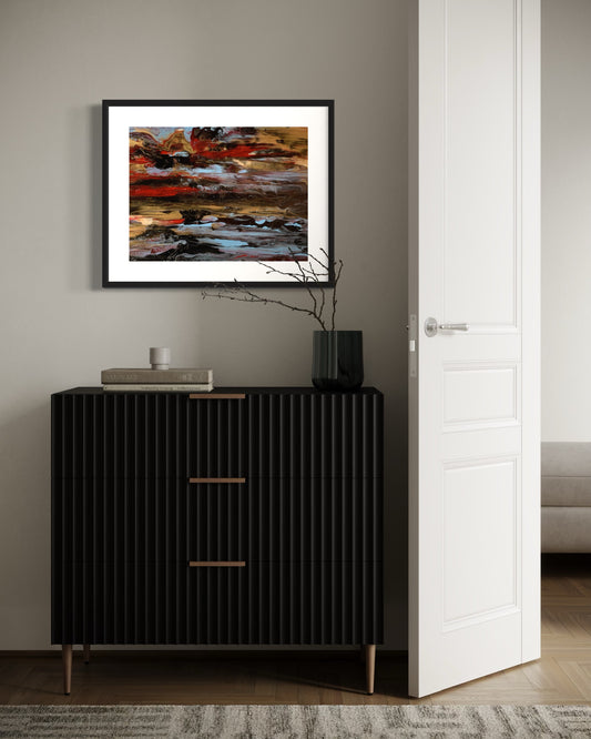 Storm | 16 x 20 in. | Acrylic on canvas.  | Original Panting By Alexander Franco.