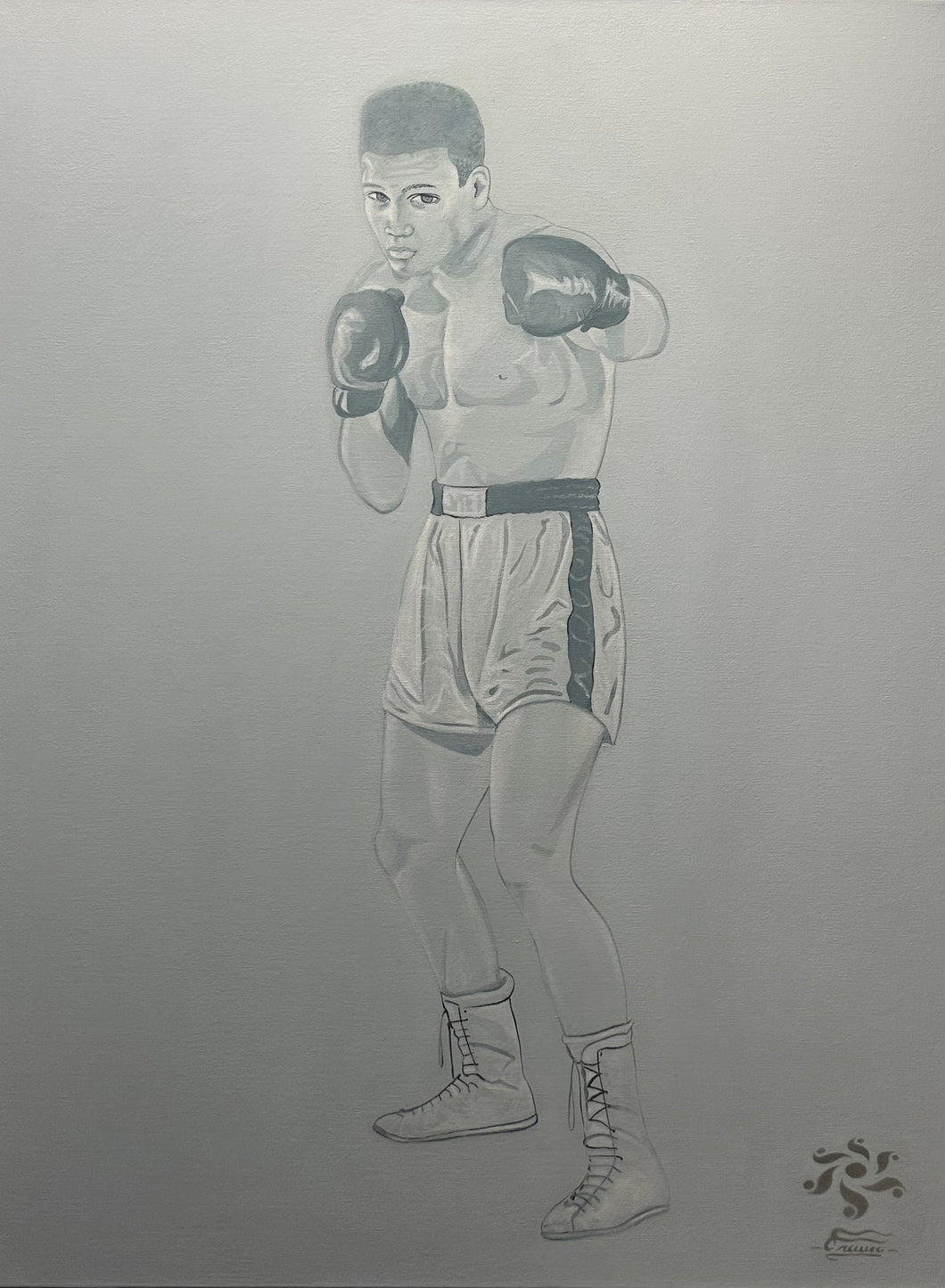 Mohammad Ali | 40 x 30 in. | Acrylic on canvas |