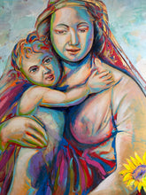 Load image into Gallery viewer, Mother and Child | 66 x 48 in. |acrylic on canvas
