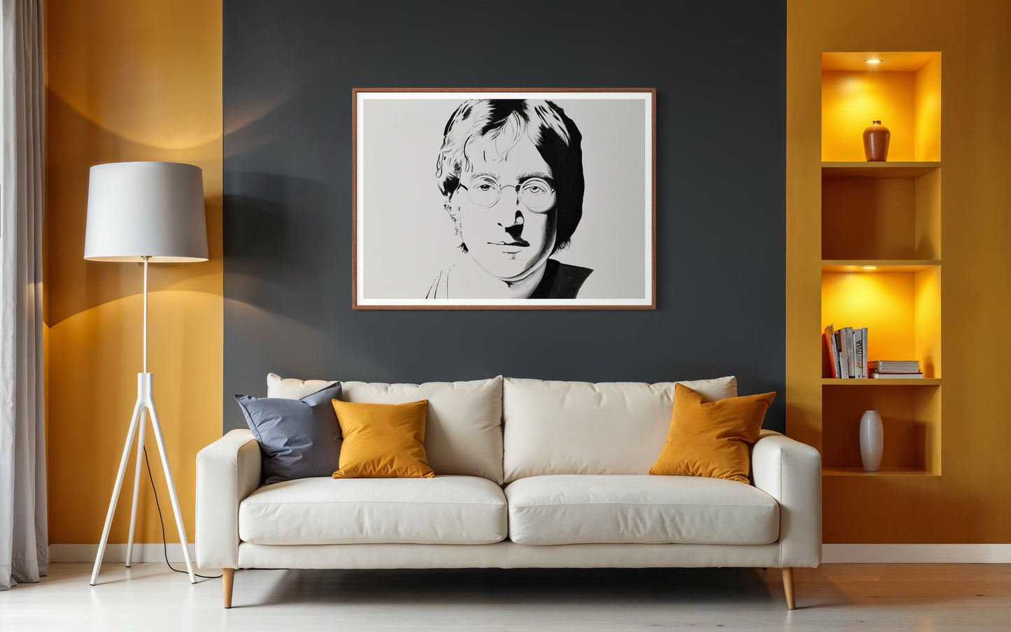 Imagine in Black & White| 36 x 48 in. | Acrylic on canvas.  | Original Panting By Alexander Franco.