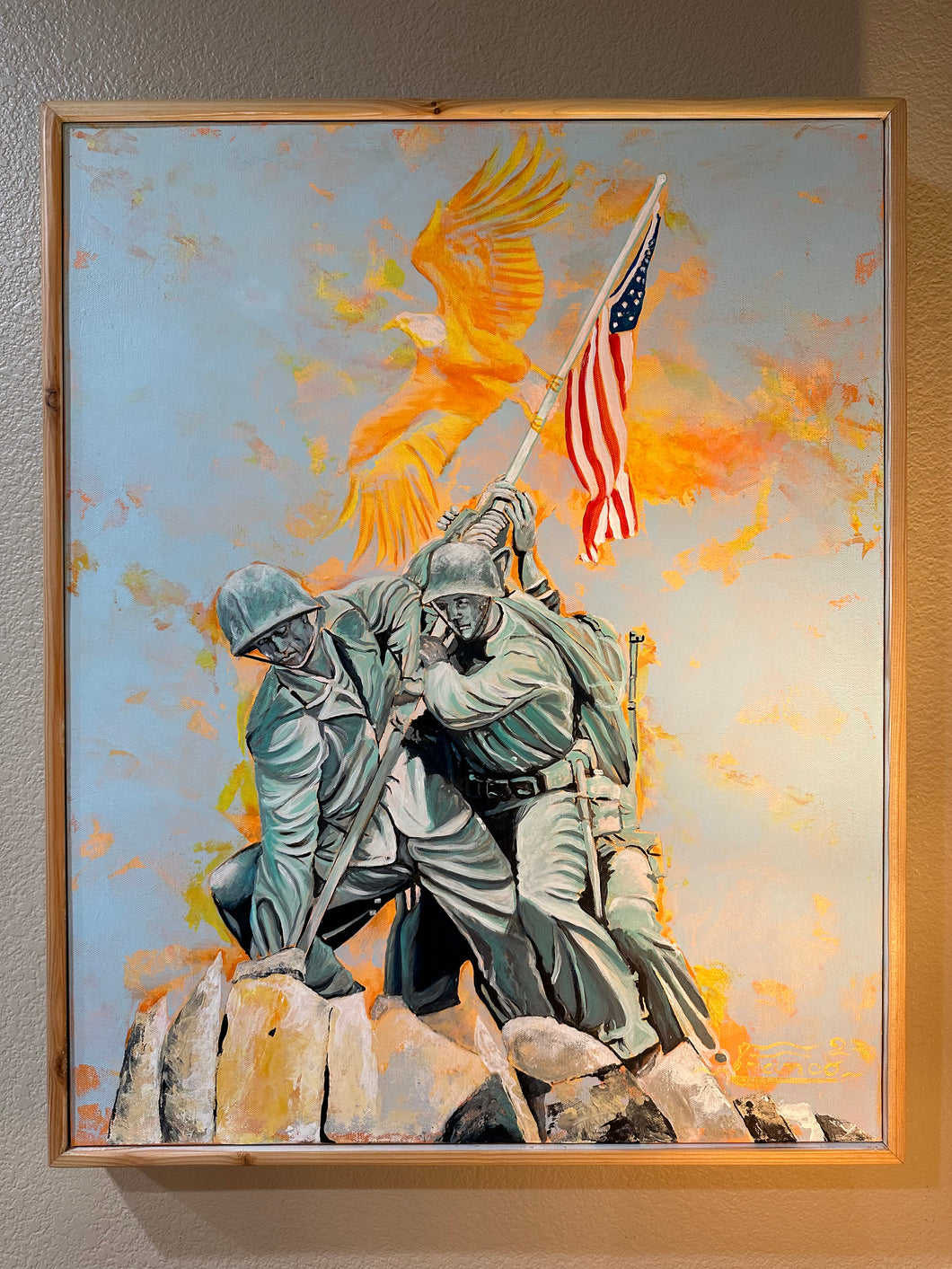 Iwo Jima | 30 x 24 in. | Acrylic on Canvas.