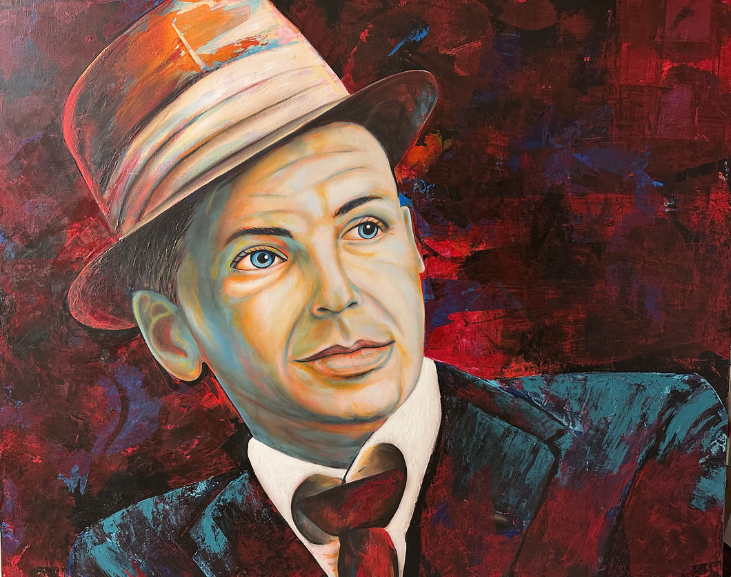 Frank Sinatra | 48 x 60 in. | Acrylic on canvas.