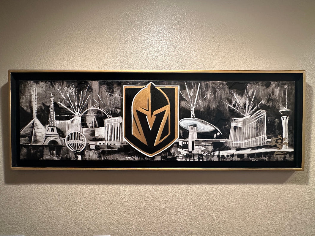 Vegas Golden Knights | 15 x 48 in. | enhanced on canvas.