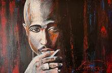 Load image into Gallery viewer, Tupac 24x36 in acrylic on canvas
