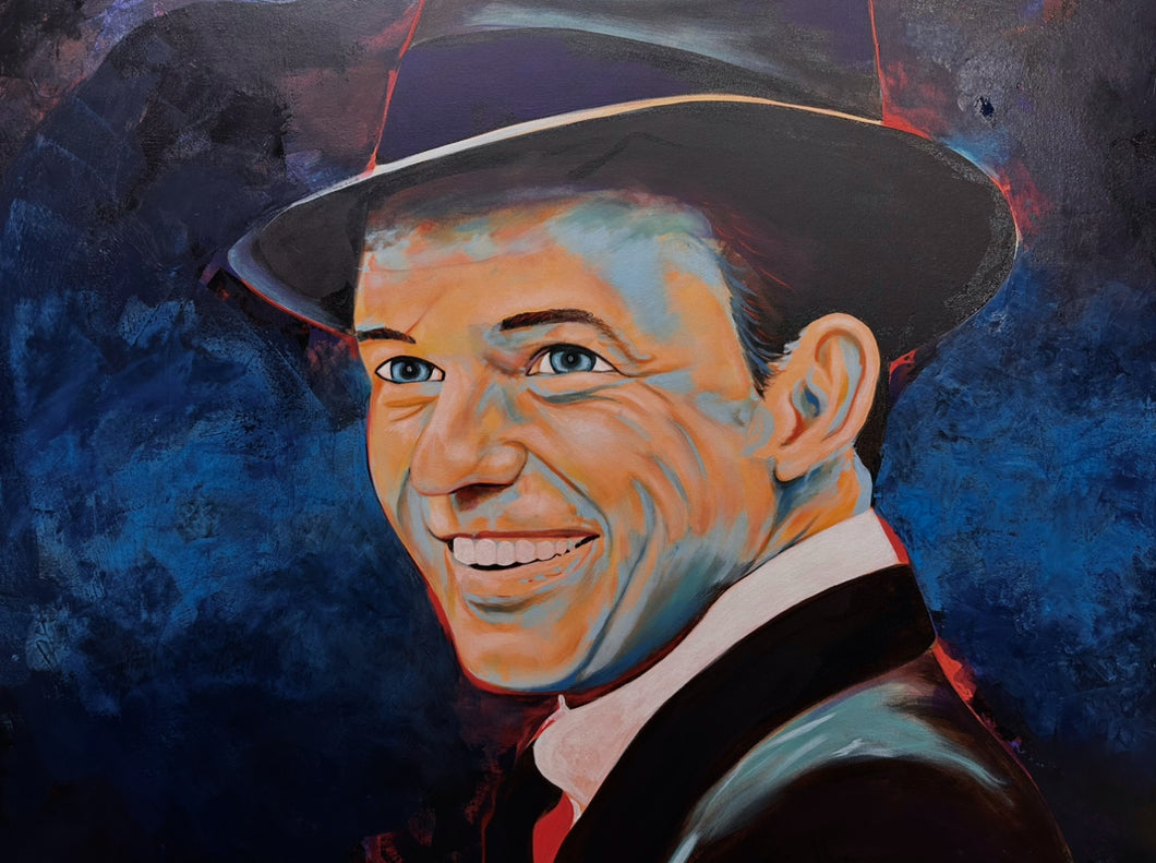 Frank Sinatra | 36 x 48 in. | Acrylic on canvas.