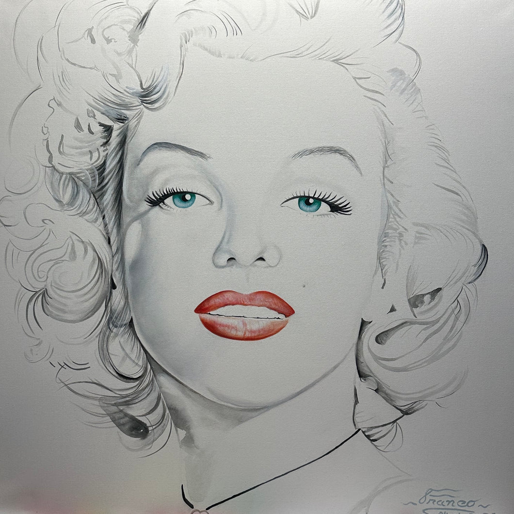 Marilyn Monroe | 36 x 36 in. | Acrylic on canvas.
