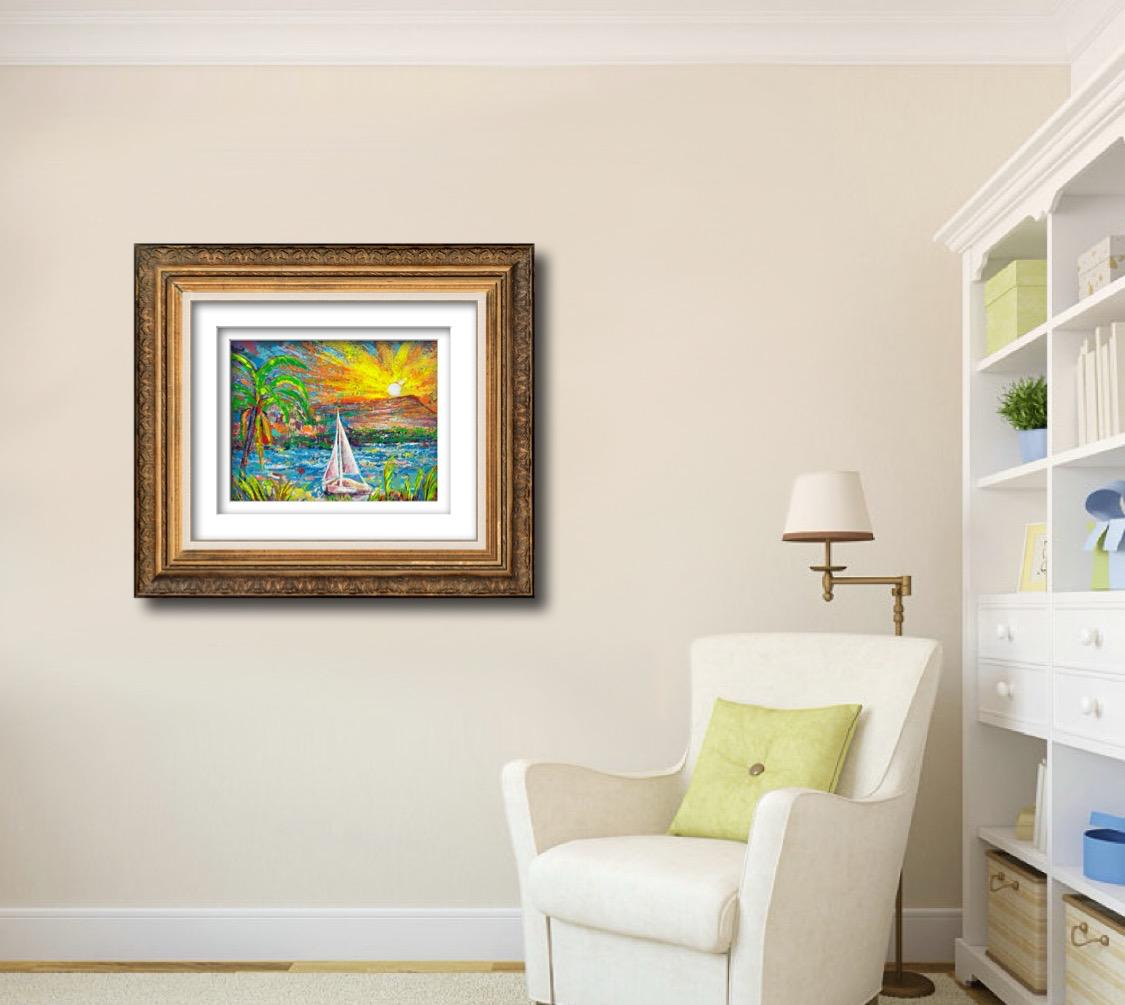 Magic Island Light| 24 x 30 in. | Acrylic on canvas.  | Original Panting By Alexander Franco.