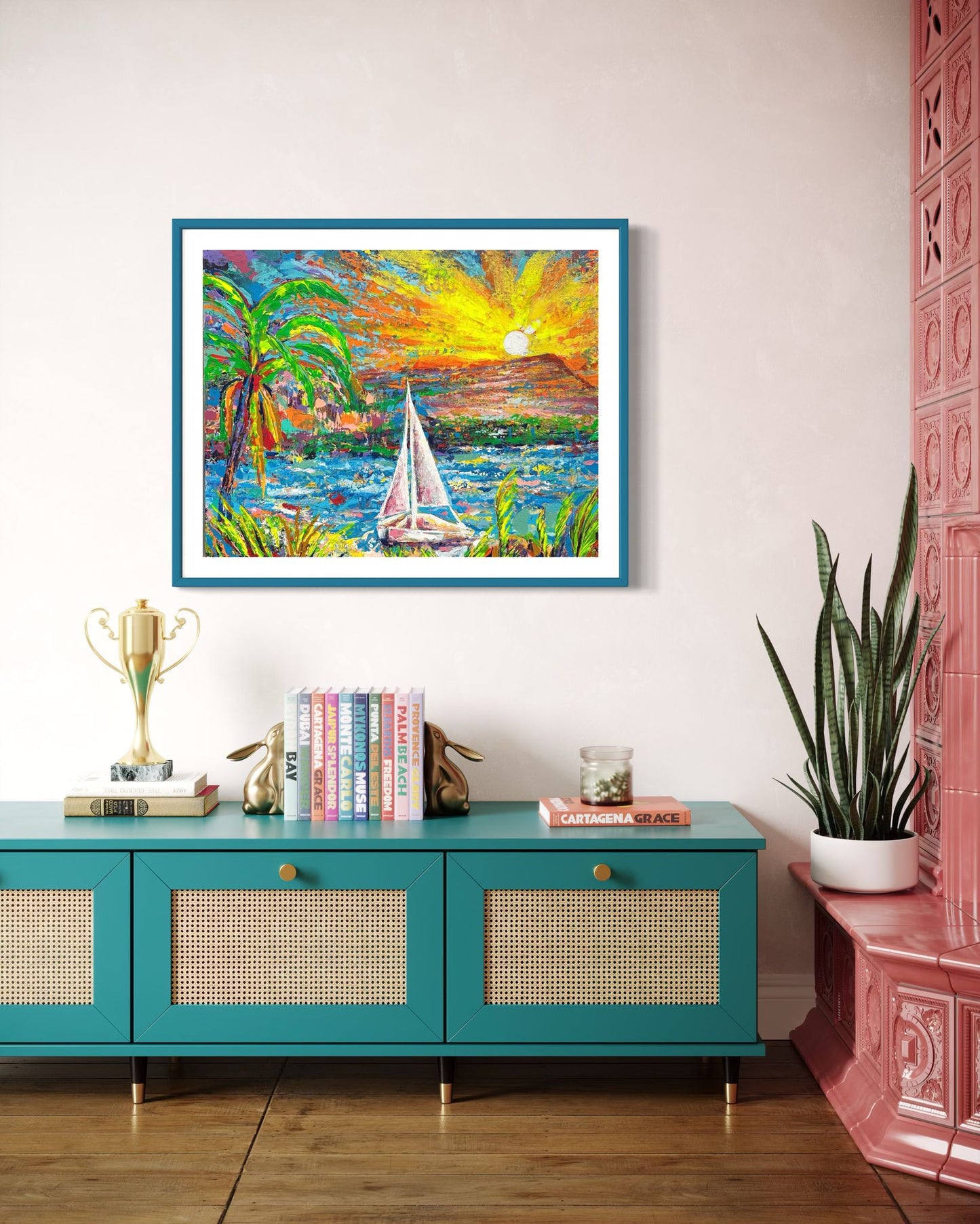 Magic Island Light| 24 x 30 in. | Acrylic on canvas.  | Original Panting By Alexander Franco.