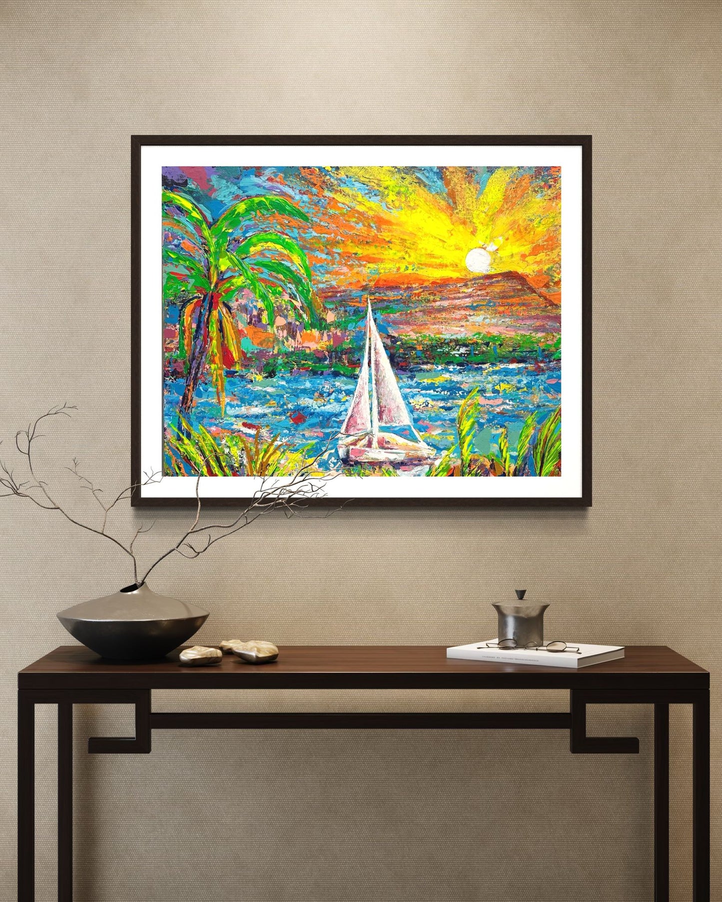 Magic Island Light| 24 x 30 in. | Acrylic on canvas.  | Original Panting By Alexander Franco.