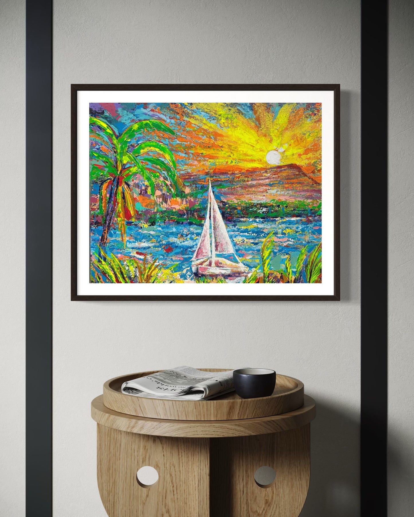 Magic Island Light| 24 x 30 in. | Acrylic on canvas.  | Original Panting By Alexander Franco.