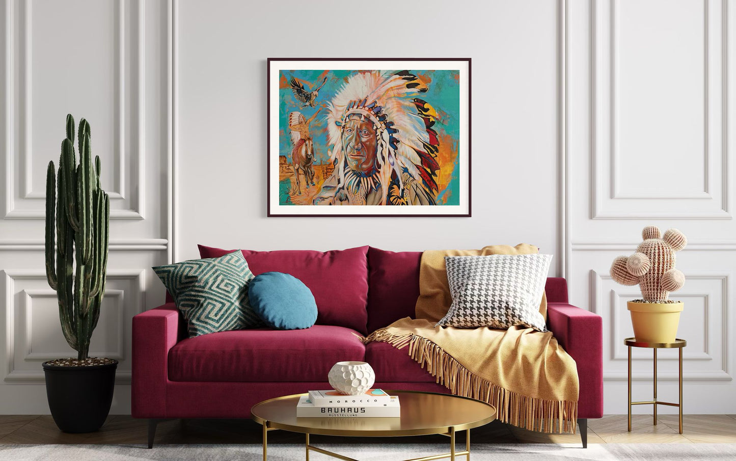 Keeper of the Spirit | 36 x 48 in. | Acrylic on canvas.  | Original Panting By Alexander Franco.