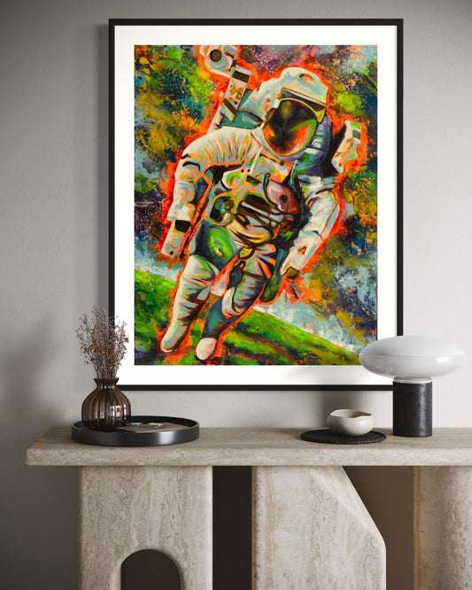 Save the Planet | 40 x 30 in. | Acrylic on canvas.  | Original Panting By Alexander Franco.