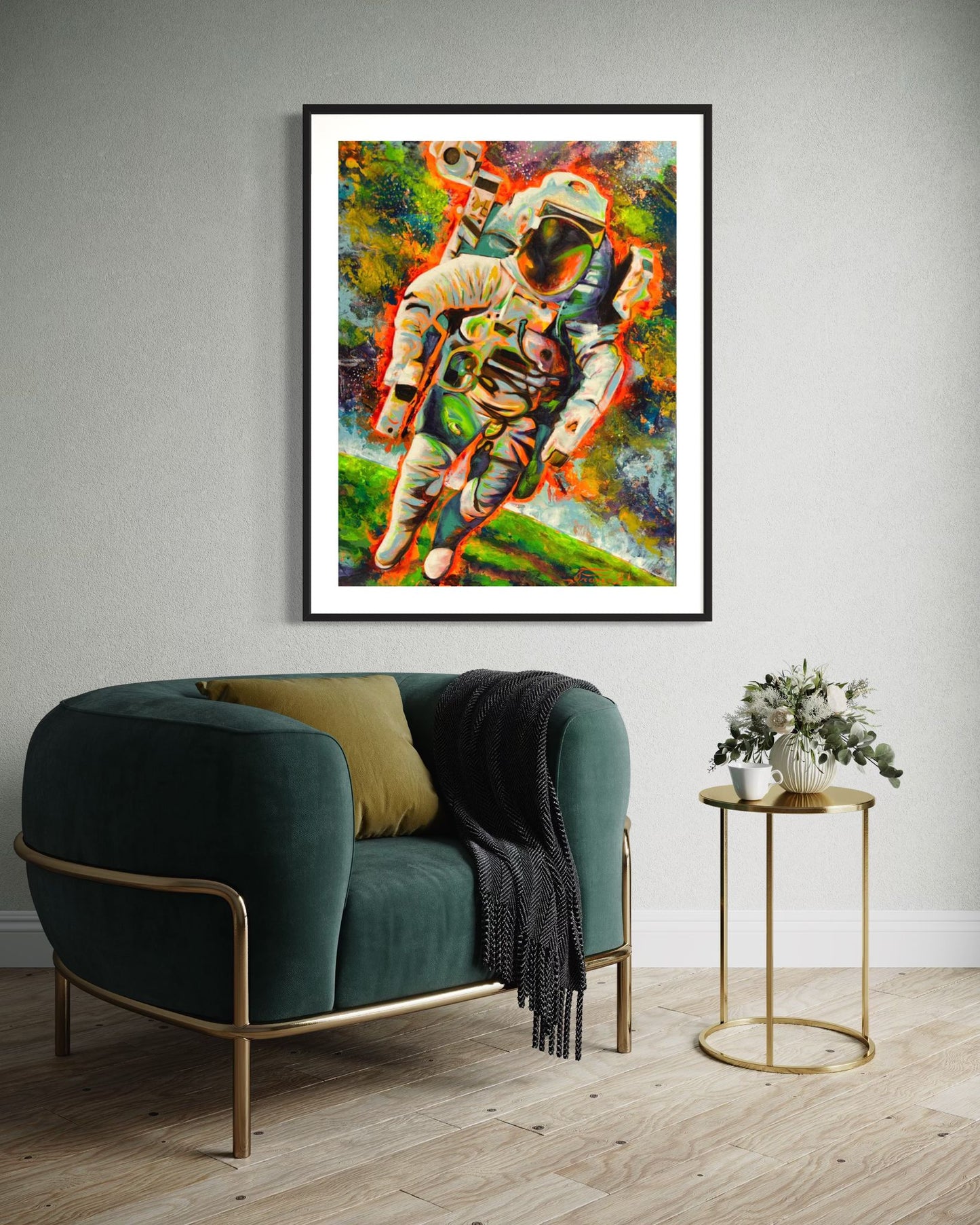 Save the Planet | 40 x 30 in. | Acrylic on canvas.  | Original Panting By Alexander Franco.