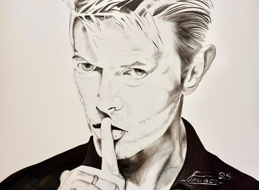 Bowie’s Whisper  | 48 x 60 in. | Acrylic on canvas By Alexander Franco.