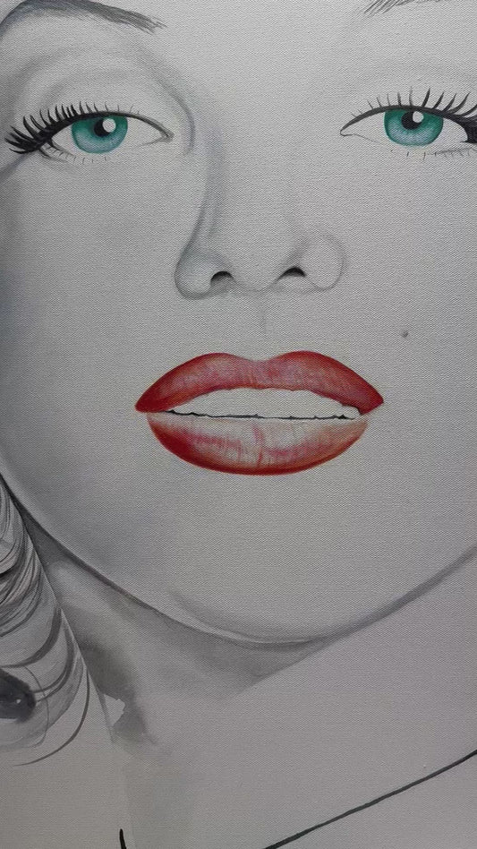 Iconic Silence | 36 x 36 in. | Acrylic on canvas.  | Original Panting By Alexander Franco